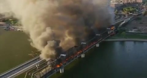 آتش سوزی قطار آمریکایی
