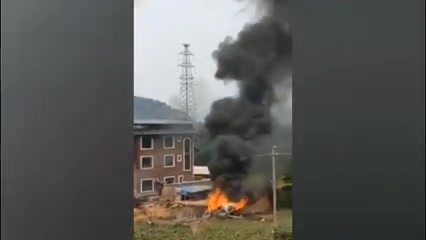 سقوط جنگنده در تایوان با ویدیو و تصاویر