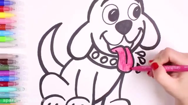 آموزش نقاشی به کودکان - نقاشی هاپوی خوشگل