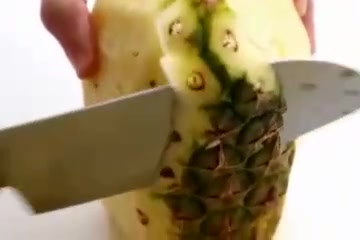 نحوه پوست کندن و برش آناناس