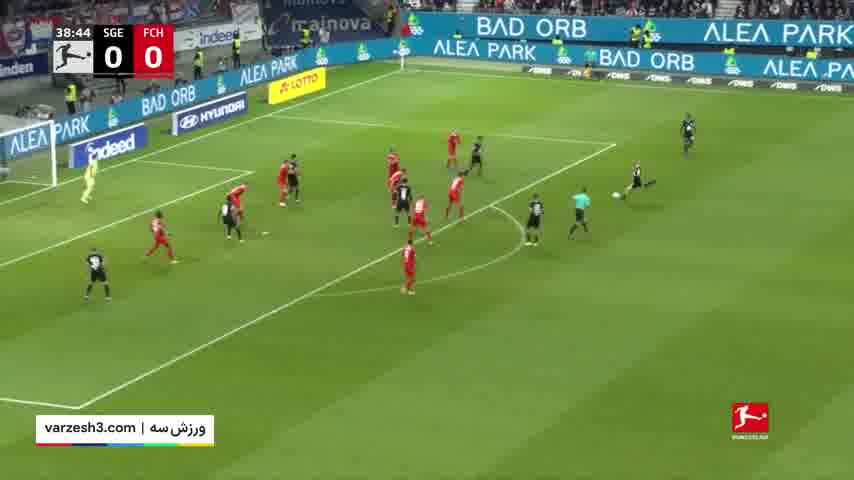 مسابقه فوتبال آینتراخت فرانکفورت 2 - هایدنهایم 0