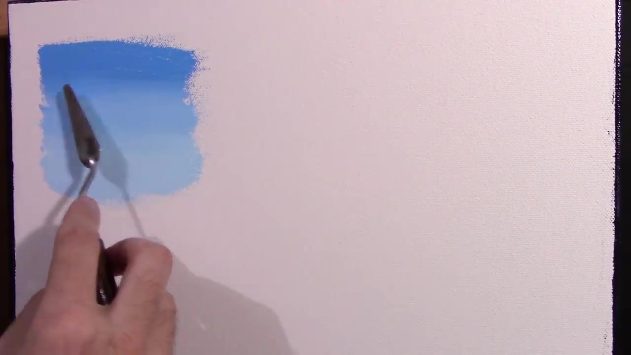 آموزش نقاشی رنگ روغن با کاردک