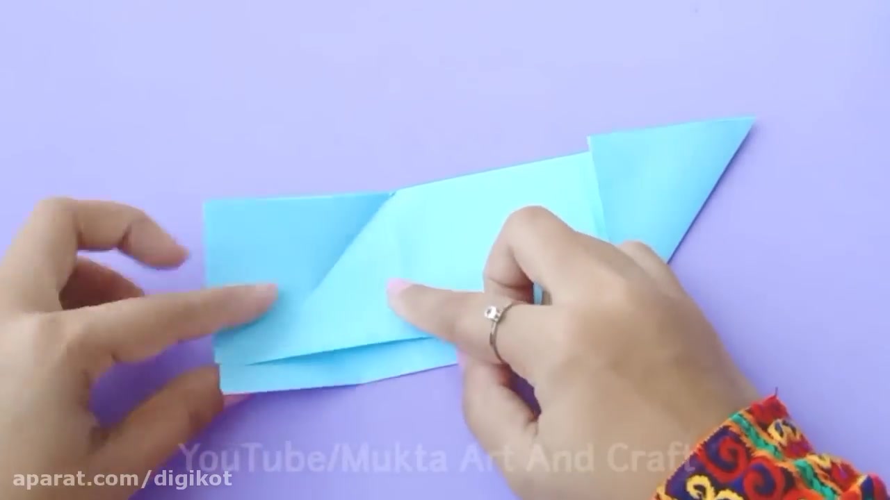 آموزش ساخت قلک کاغذی به شکل خانه برای کودکان