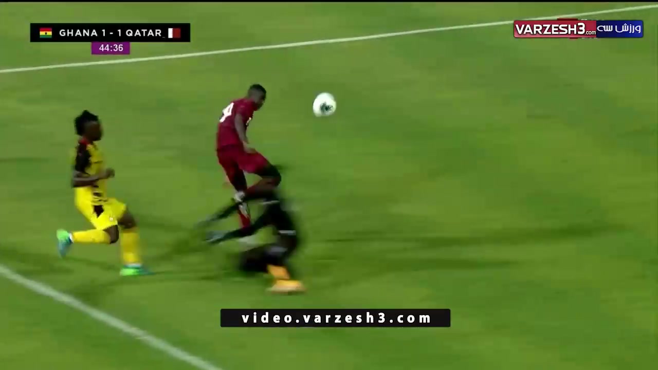 خلاصه مسابقه فوتبال غنا 5 - قطر 1 (دوستانه)