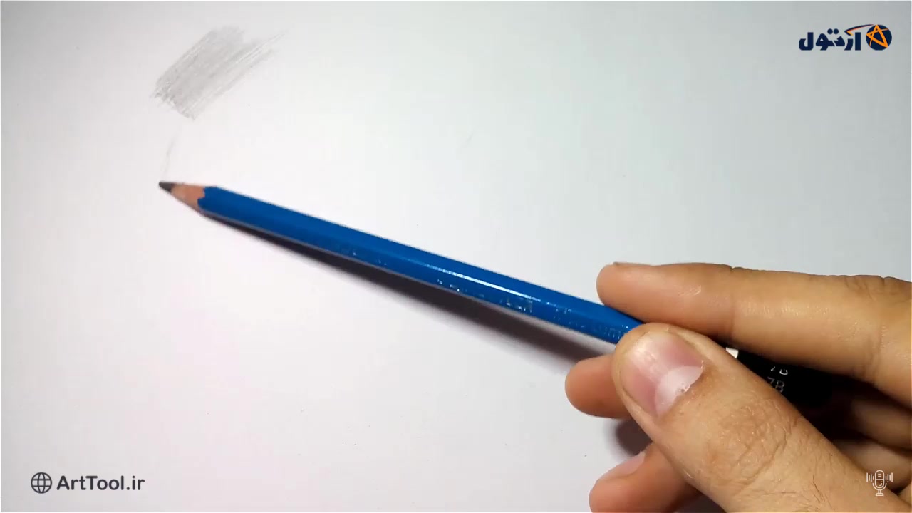 پنج روش کنترل فشار دست در طراحی با مداد - روش دوم