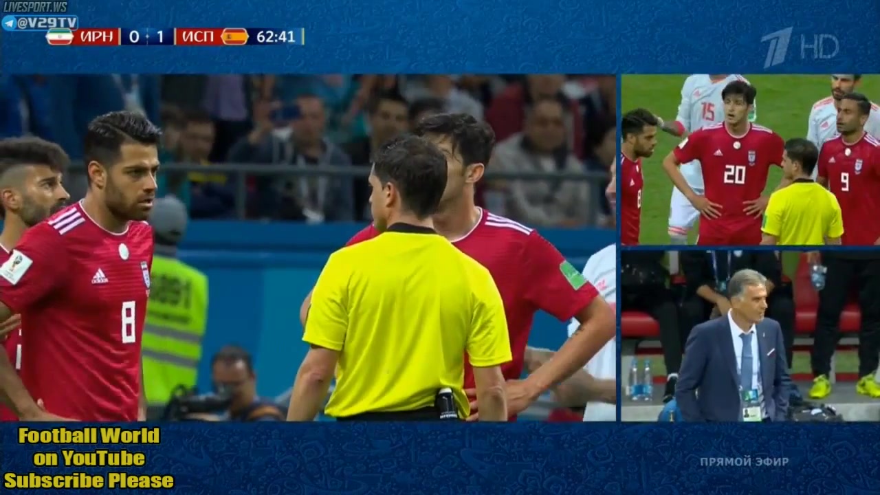 خلاصه بازی ایران - اسپانیا 0-1