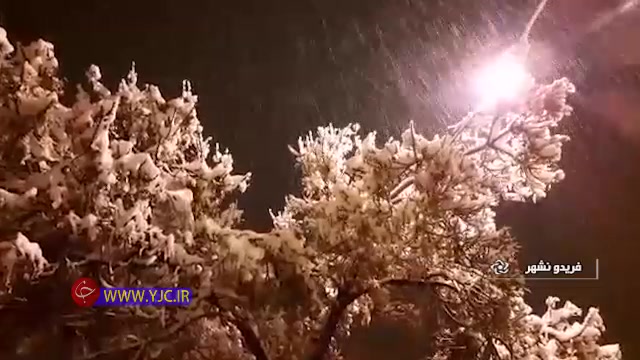 ویدیو بارش برف پاییزی در فریدونشهر اصفهان