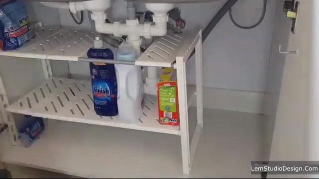 قفسه ارگانایزر زیر سینک کابینت ظرفشویی آشپزخانه