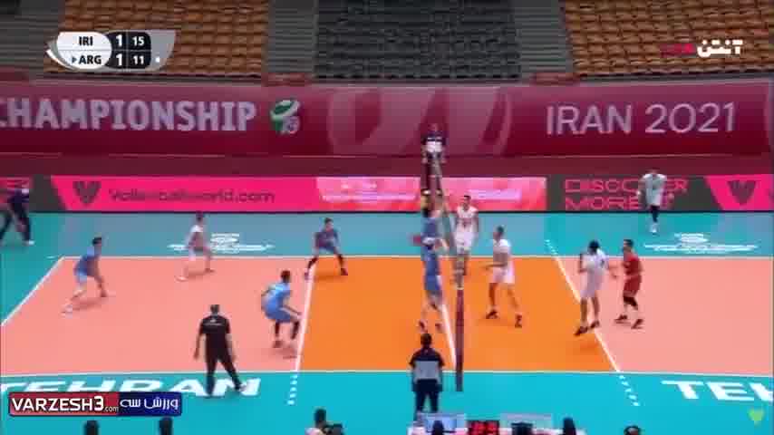 مسابقه والیبال ایران 3 - آرژانتین 1