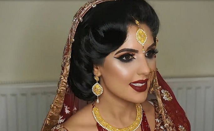 فیلم آموزش حرفه ای گریم و میکاپ عروس + آرایش عروس هندی