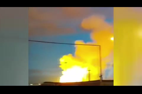اولین ویدیو از انفجار در خط صادرات گاز ایران به ترکیه در شهر مرزی ماکو بازرگان