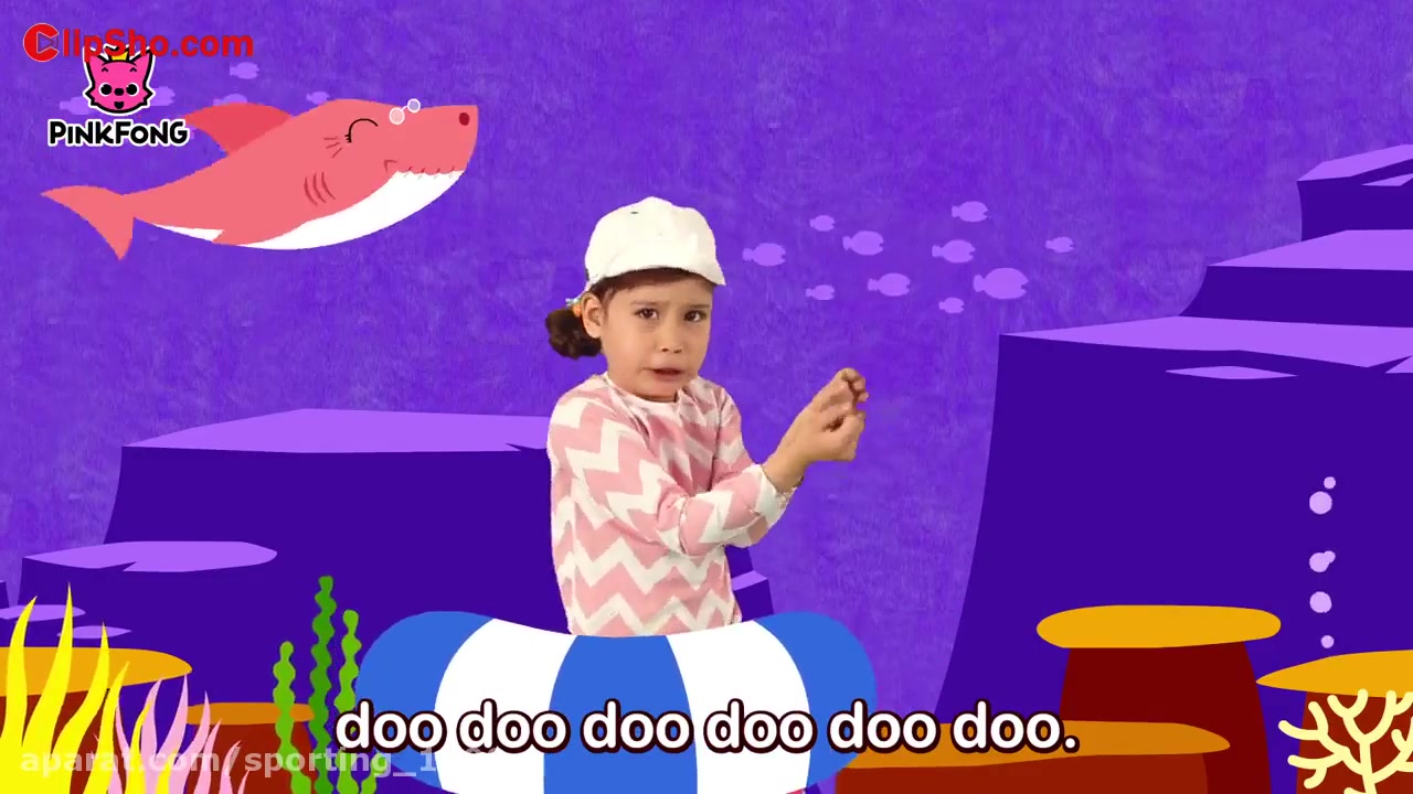 انیمیشن بچه کوسه - رقص بچه کوسه