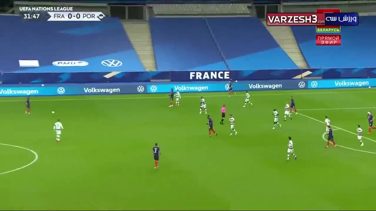 خلاصه مسابقه فوتبال فرانسه 0 - پرتغال 0