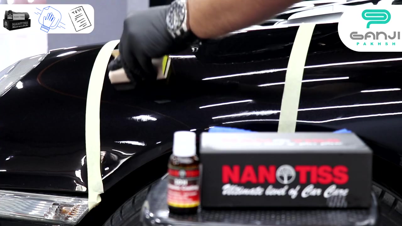 آموزش اجرای پوشش نانو سرامیک 10H نانوتیس مخصوص بدنه خودرو-گنجی پخش
