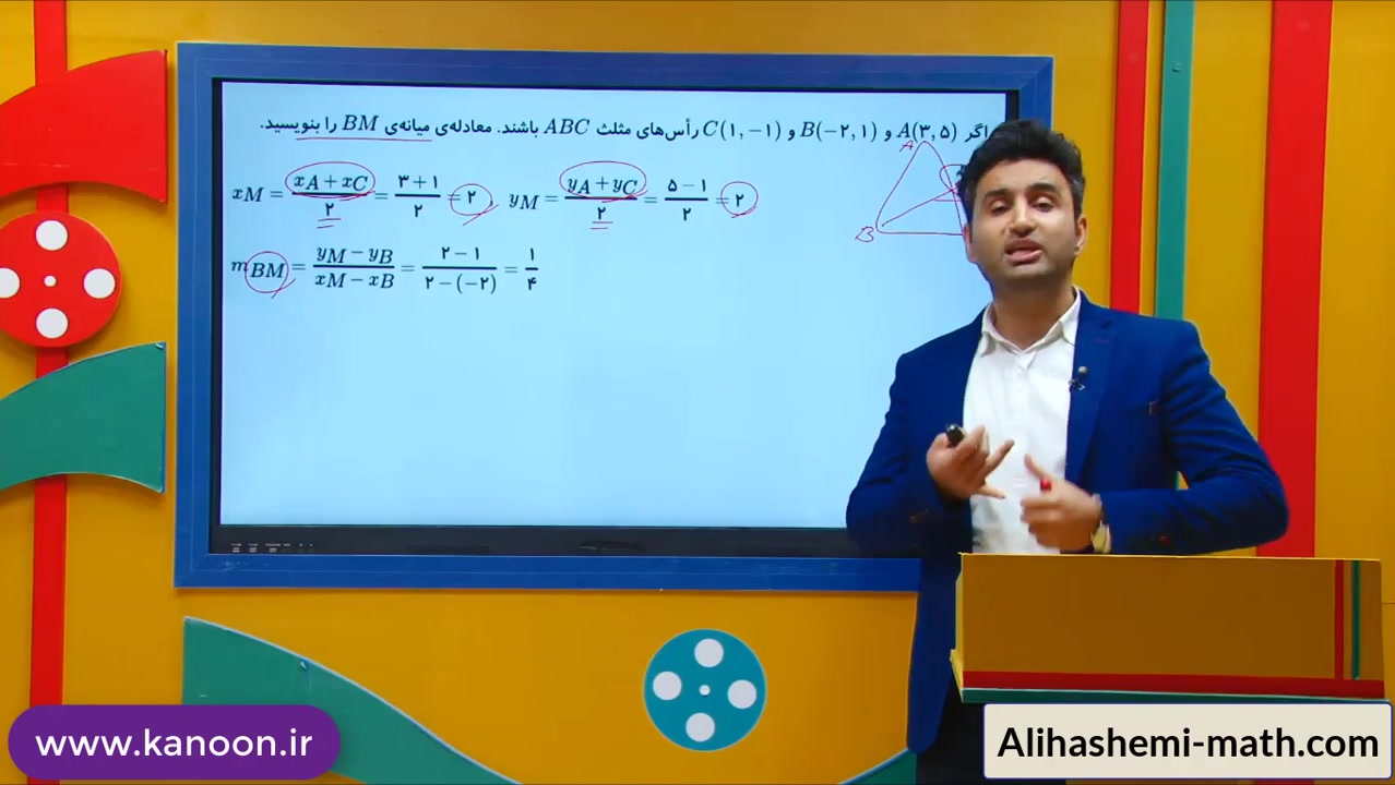 ریاضی نهم - تدریس فصل ششم معادله خط از علی هاشمی