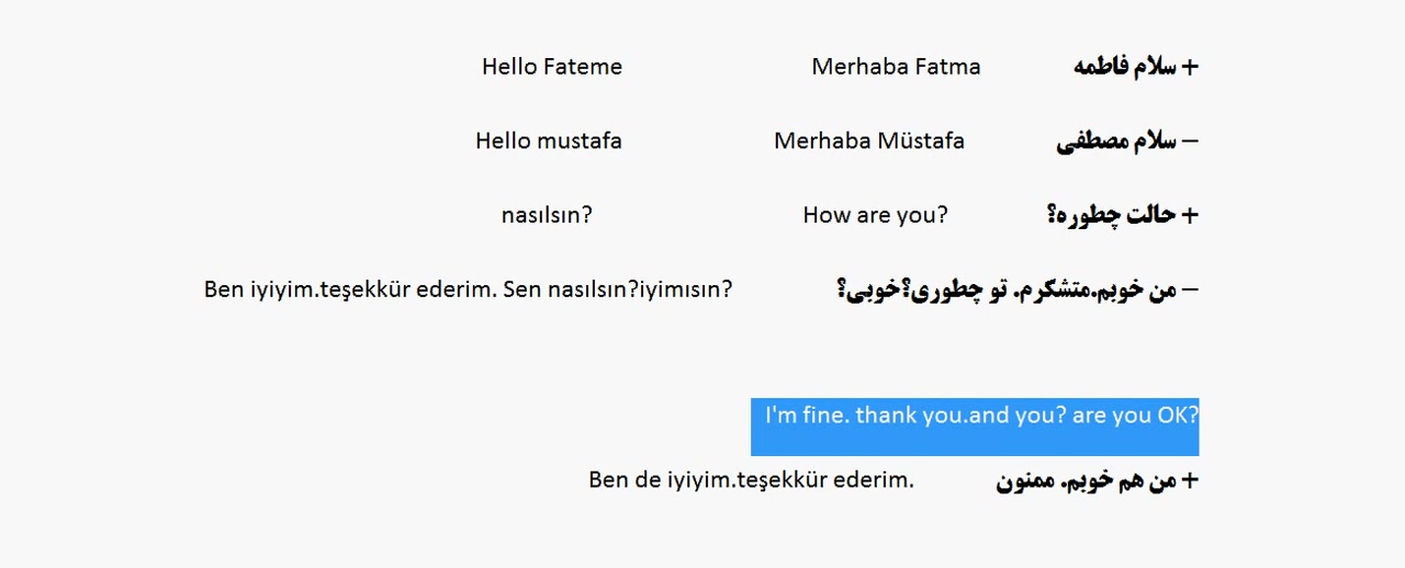 آموزش زبان ترکی استانبولی - درس 7 | Learn Turkish Language - Lesson 7