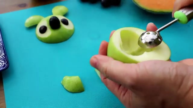 ایده های میوه آرایی با سیب سبز