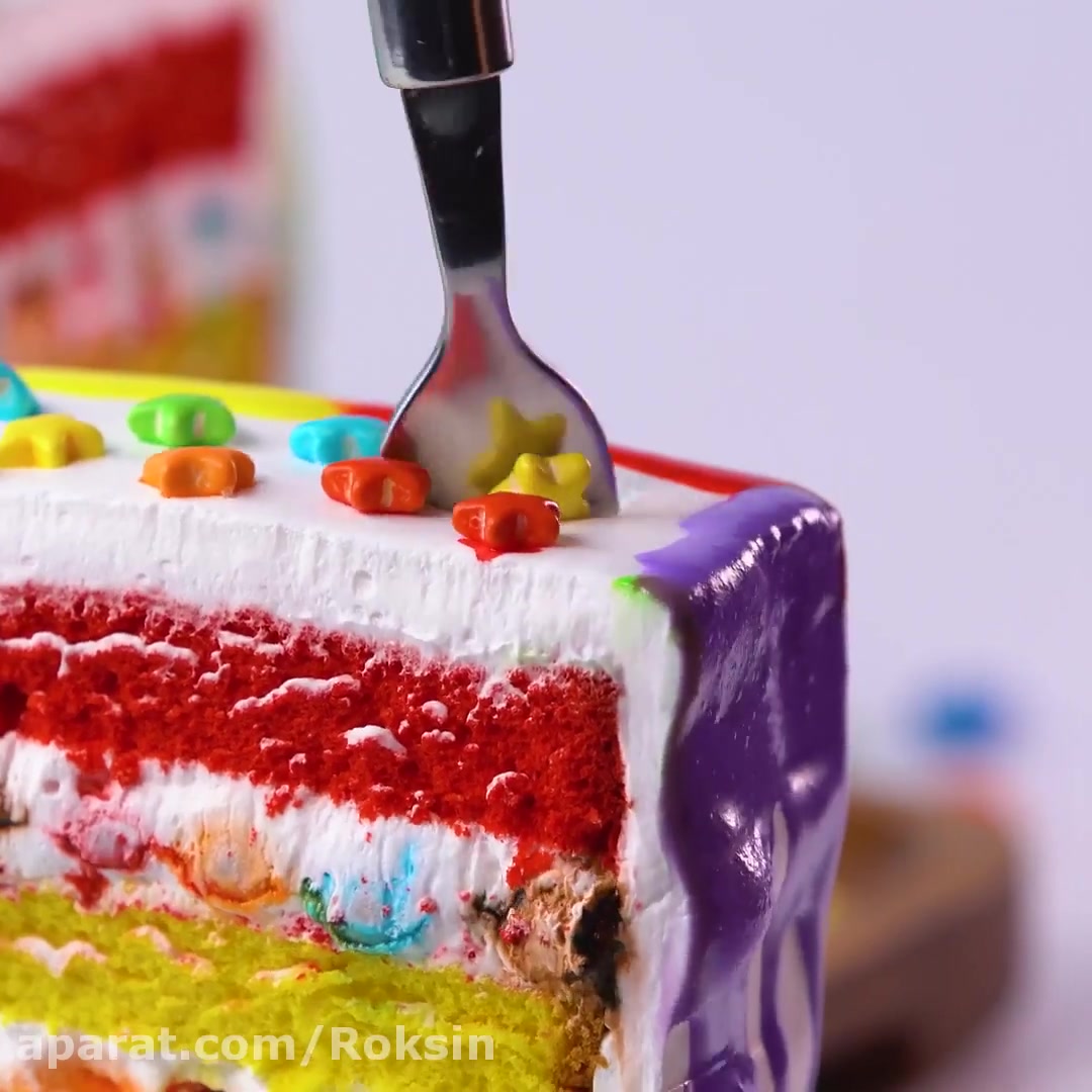 تزیین کیک های پر رنگ و لعاب - آموزش تزیین کیک